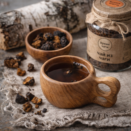 Время чаги — натуральный чай из сибирской чаги