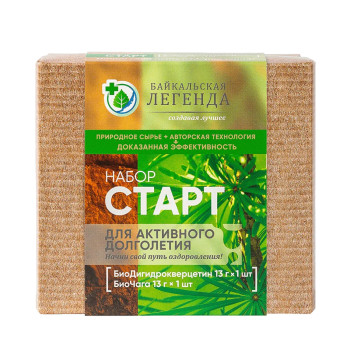 Набор «Старт» (БиоДигидрокверцетин 13 г + БиоЧага 13 г)