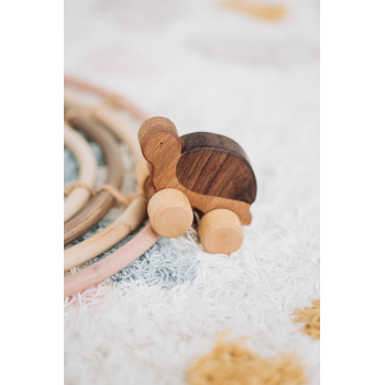 Деревянная игрушка каталка "Черепашка", 8*5*5 см