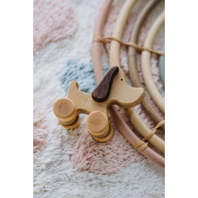 Деревянная игрушка каталка "Дружок", 8*7,5*5 см