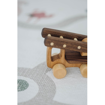 Деревянная машинка "Пожарная машина", 9,5*8*5см