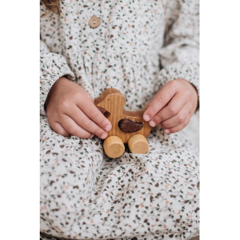 Деревянная игрушка каталка "Уточка", 7*7,5*5 см