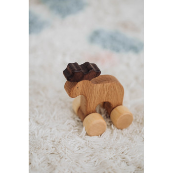 Деревянная игрушка каталка «Лосик», 6,5*8*5 см