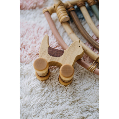 Деревянная игрушка каталка «Котик», 7*7*5 см