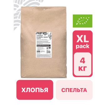 Хлопья из пшеницы спельты цельнозерновые 4 кг