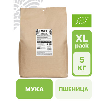 Мука пшеничная хлебопекарная обойная 5 кг