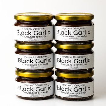 Паста Black Garlic специально для КОФЕ из чёрного ферментированного чеснока 