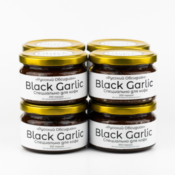 Паста Black Garlic специально для КОФЕ из чёрного ферментированного чеснока 