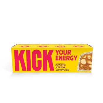 Арахисовый батончик в белом шоколаде