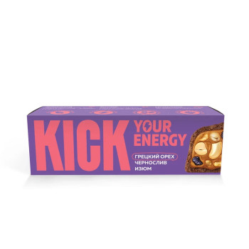 Батончик с изюмом и черносливом в карамельном шоколаде