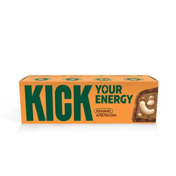 Кешью батончик с какао и маслом апельсина в карамельном шоколаде