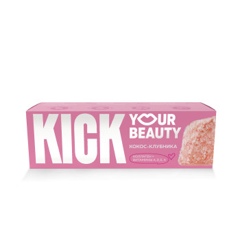 Батончик кокосовый с клубникой, коллагеном и витаминами A, D, E, K