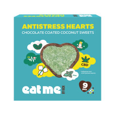 Кокосовые конфеты с мятой в карамельном шоколаде с растительным экстрактом конопли и магнием EAT ME by KICK, 90 г