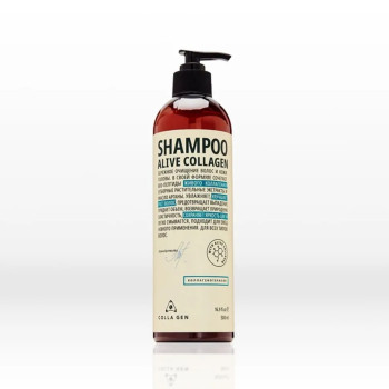 Шампунь для ежедневного применения с ЖИВЫМ КОЛЛАГЕНОМ "SHAMPOO ALIVE COLLAGEN"