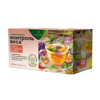 Чайный напиток "Контроль веса": очищающий, забота о стройной фигуре