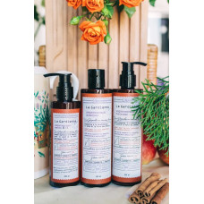 Набор:кератиновый шампунь + бальзам + маска. Серия Хранительница