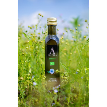 Масло льняное органическое нерафинированное холодного отжима