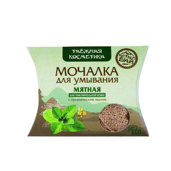 Мочалка для умывания, "Мятная"