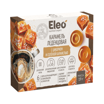 Eleo Карамель леденцовая с цикориев и солёной Eleo Карамелью