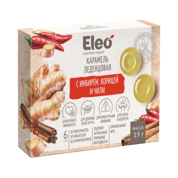 Eleo Карамель леденцовая с имбирём, корицей и чили