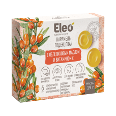 Eleo Карамель леденцовая с облепиховым маслом и витамином С