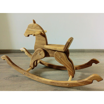 Лошадка качалка из дуба