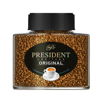 Кофе Senator PRESIDENT HERITAGE Original растворимый сублим.с добавлением молотого с/б 85г/6 шт