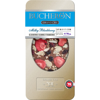 BUCHERON GRAND СRU Молочный шоколад с ежевикой,орехами и клубникой 100г/60шт