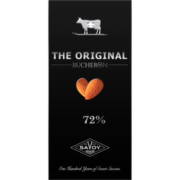 BUCHERON THE ORIGINAL горький шоколад с миндалем 90г/60шт