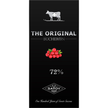 BUCHERON THE ORIGINAL горький шоколад с кусочками клюквы 90г/60шт