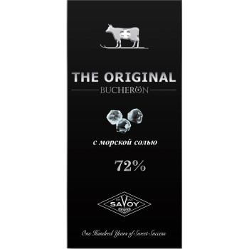 BUCHERON THE ORIGINAL горький шоколад с морской солью 90г/60шт