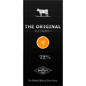 BUCHERON THE ORIGINAL горький шоколад с кусочками апельсина 90г/60шт