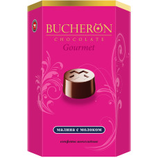 Шоколадные конфеты BUCHERÖN GOURMET со вкусом малины с молоком 130 г/10 шт