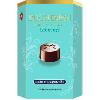 Шоколадные конфеты BUCHERÖN GOURMET со вкусом манго-маракуйя 130 г/10 шт