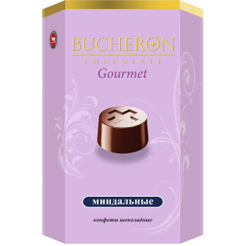Шоколадные конфеты BUCHERÖN GOURMET со вкусом миндаля 130 г/10 шт