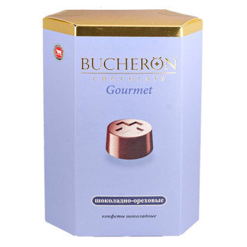Шоколадные конфеты BUCHERÖN GOURMET с шоколадно-ореховым вкусом 130 г/10 шт