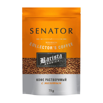 Кофе SENATOR Barista дой-пак 100г/20шт (суб+мол)