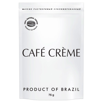 Кофе CAFE CREME дой-пак 75г/20шт (суб)
