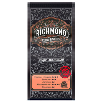 Кофе RICHMOND дой-пак (молотый) 250 гр/10 шт