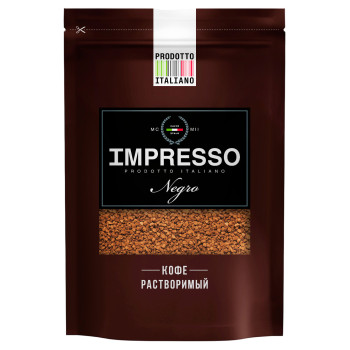 Кофе IMPRESSO Negro дой-пак 100г/20шт (суб)