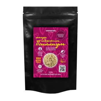 Псиллиум (шелуха подорожника), крафт черный, 100г Premium