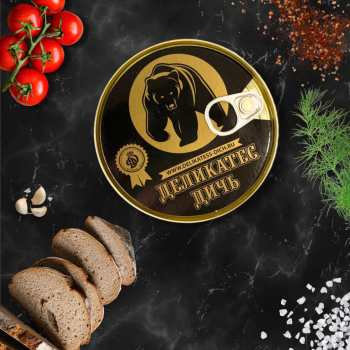 DTr МЕДВЕЖАТИНА тушеная, ж/б, 325г