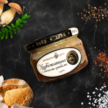 DTr Мясо медвежатина томленая с лесными грибами, стекло, 220г