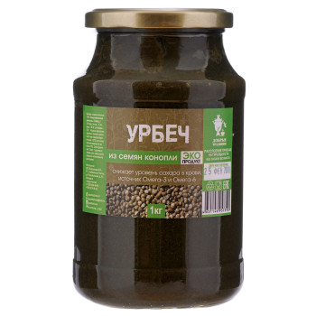 Урбеч из семян конопли, стекло, 1кг