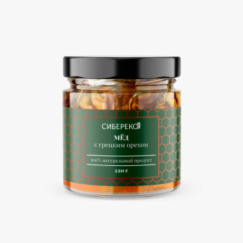 Мёд с грецким орехом 220 г