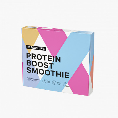 R.A.W.LIFE Смузи Protein boost mix10 (5 вкусов по 2 шт)