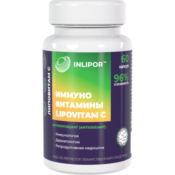 БАД к пище "Липовитам Витамин С", 60 капсул