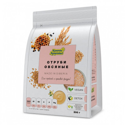 Отруби овсяные оригинальные 200 г (кратно 14 шт.)