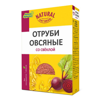Отруби овсяные со свеклой 200 г (кратно 18 шт.)