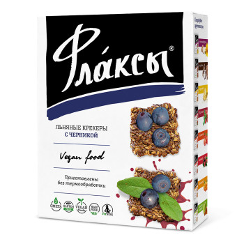 Флаксы с черникой 120 г (кратно 14 шт.)